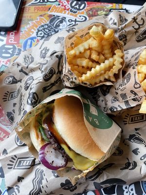 Green Texas Burger  at Bastard Burgers in Umea