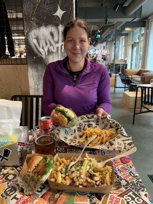 Great food and a popular place :) at Bastard Burgers in Umea