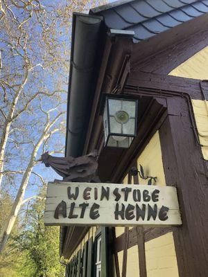 Outside... at Weinstube Alte Henne in Ahorn