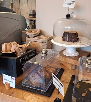 Vegan cakes at Cafe Morso  in Colwall