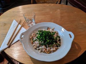 Fried noodles 8,000 KRW at Baan in Seoul