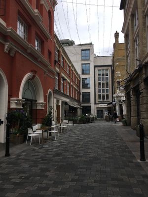 Walk up - Regent Street behind photographer at Little Green in London
