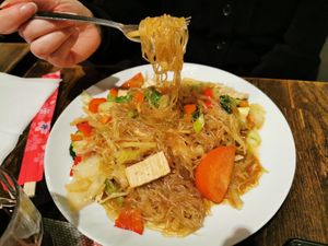 No 37 Phad Vun Sen without egg #Veganuary at Arctic Thai & Grill in Kiruna