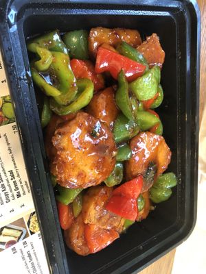 2. Sweet basil soy protein  at Chun Vegetarian in Brooklyn