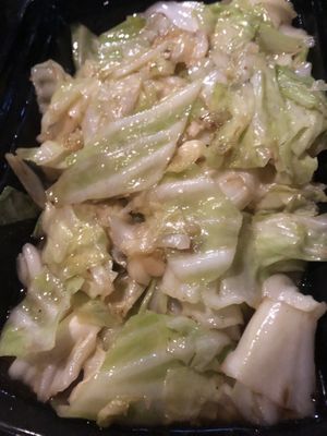 Sautéed bean sprout 炒雜菜 高麗菜 cabbage   at Chun Vegetarian in Brooklyn