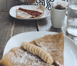 The crepes (expensive for what you get) at Crêperiet in Lund