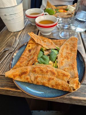 Bernard galette at Crêperiet in Lund