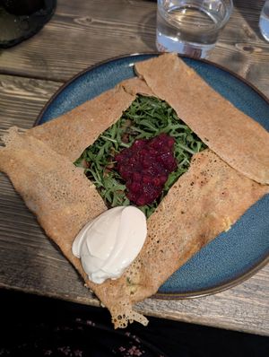 St Laurent vegan gallette at Crêperiet in Lund