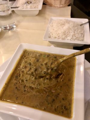 Black Lentils Curry at Natraj in Vienna