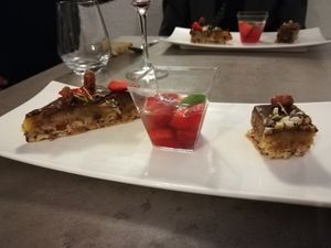 Dessert at La Grange de Célice in Segoufielle