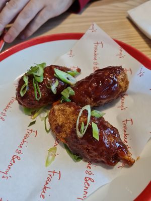 Jackfruit wings were delicious at Frankie & Benny's - Fort Shopping in Glasgow