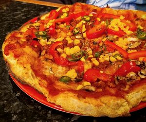 Vegan Pepperoni Pizza at Frankie & Benny's in Renfrew