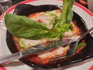 Mediterranean lasagne at Frankie & Benny's in Renfrew