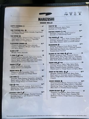   at Akira Sushi in Santa Cruz