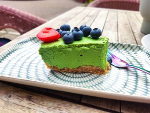 Vegan cake at Eko Sklep & Smoothie Bar Dobra Karma in Wolin