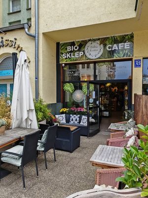 Eingang und Aussenbereich at Eko Sklep & Smoothie Bar Dobra Karma in Wolin