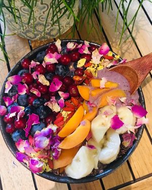 Smoothie bowl raw at Eko Sklep & Smoothie Bar Dobra Karma in Wolin