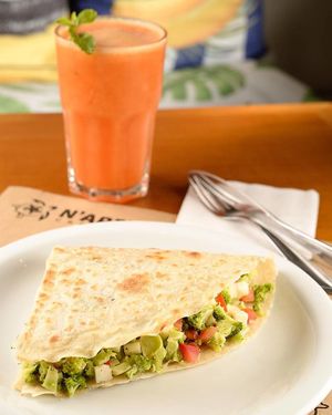Vegan crepe at Creperia N'Areia - Pereque in Ilhabela