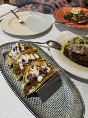 Heura tacos  at Curcuma in Vigo