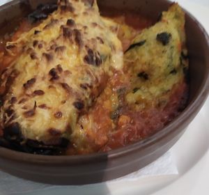 Moussaka vegana at Curcuma in Vigo