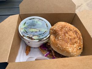 Burger  at Dharma Southern Kitchen in Tampa