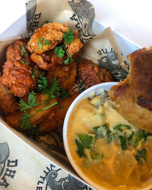 DFC chikn box at Dharma Southern Kitchen in Tampa