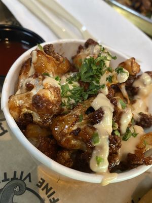 BBQ califlower   at Dharma Southern Kitchen in Tampa