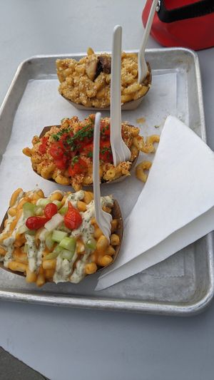 Mac n cheese trio at Dharma Southern Kitchen in Tampa