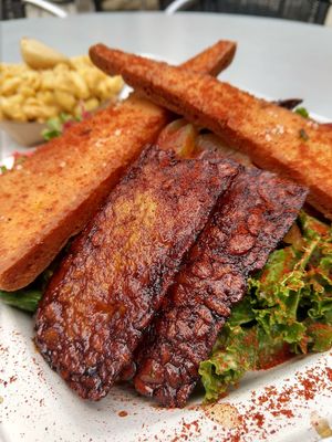 Kale Salad with Tempeh Bacon at Dharma Southern Kitchen in Tampa