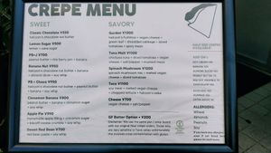 Menu at Cafe Halcyon in Chatan