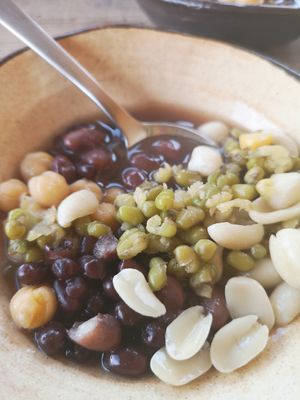 Sweet Beans salad at Parlor Neppu Asia in Naha