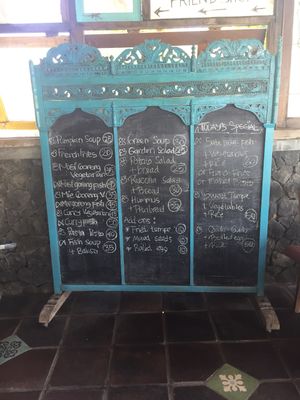 Menu at Seeds Restaurant in Abang