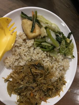 Take away buffet food  #Veganuary at Vegetarian Food in Phitsanulok