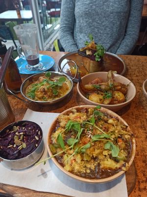 Pie and roast with the trimmings  at Rooted in Bath