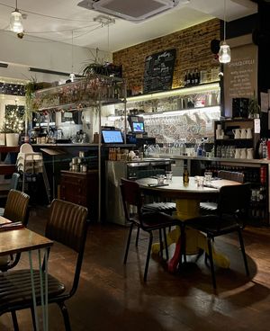 Beautiful indoor space, we dined very early and so it wasn’t busy when we arrived.  at Rooted in Bath