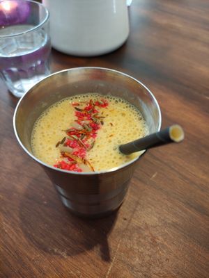 Mango lassi at Rooted in Bath