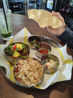 Lamb curry at Rooted in Bath