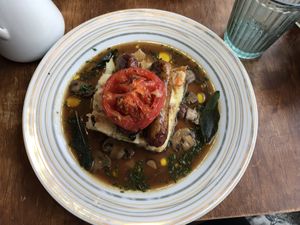 Bubble and squeak (vegan, gluten free) at Rooted in Bath