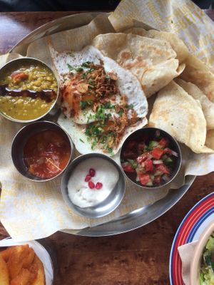 Indian breakfast  at Rooted in Bath