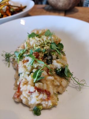 Risotto tomates séchées petits pois at Tero in Wavre