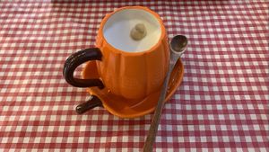 Soy latte  at Palm Tree in Busan