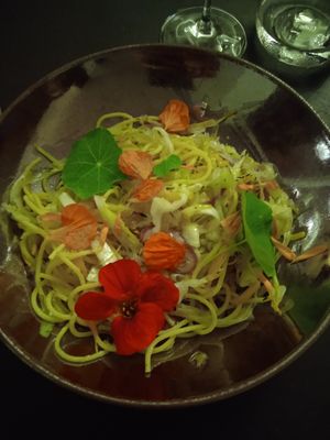 Pasta aioli at Potiron in Kasterlee