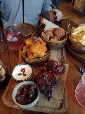 Vegan garden sharing plate at Marley's in Folkestone