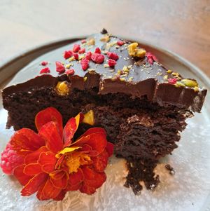 Chocolate cake at Marley's in Folkestone