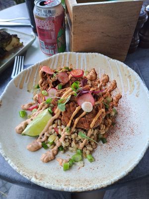 Vegan crispy chicken at Marley's in Folkestone