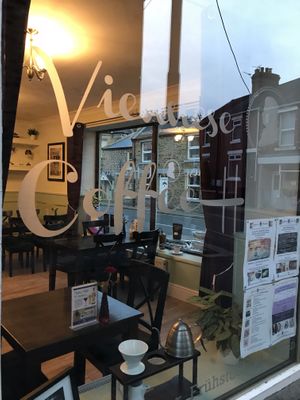 Looking in  at Kaffeehaus Amadeus in Lanchester