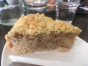 Apple Crumble Cake at Kaffeehaus Amadeus in Lanchester