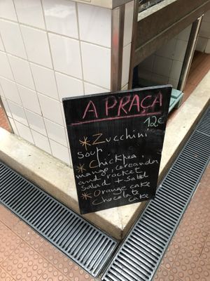 Menu  at A Praça in Sintra