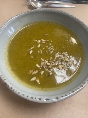Coriander soup   at A Praça in Sintra