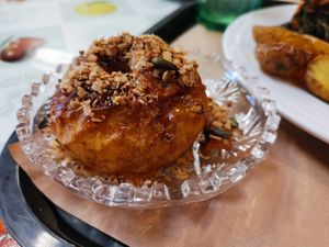 Baked apple.  at A Praça in Sintra